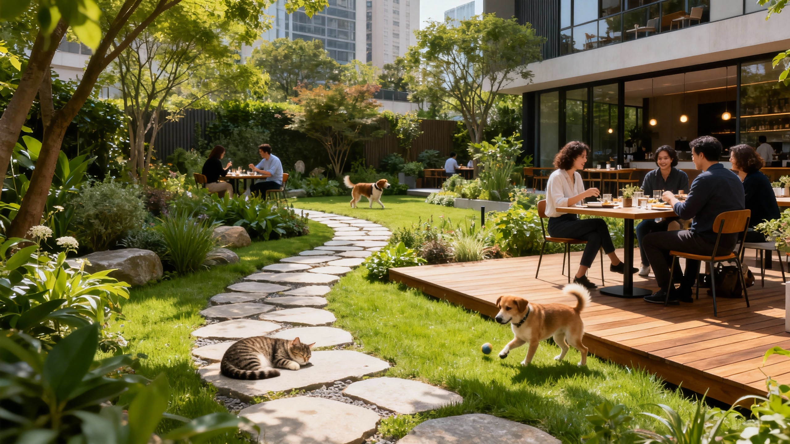 上海某宠物友好餐厅