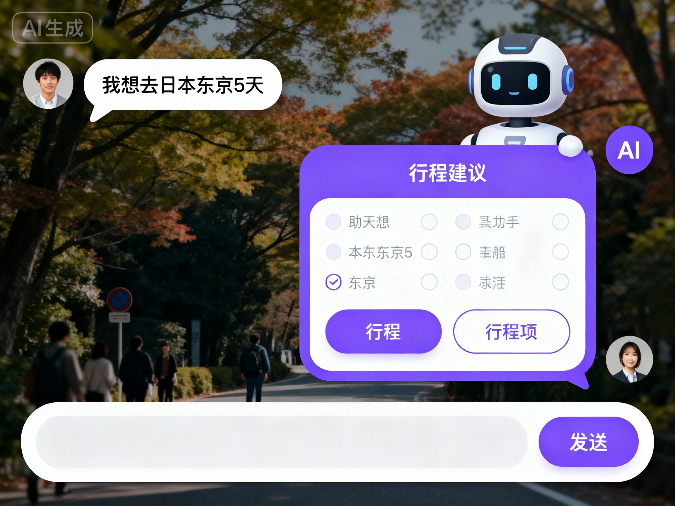 AI行程功能